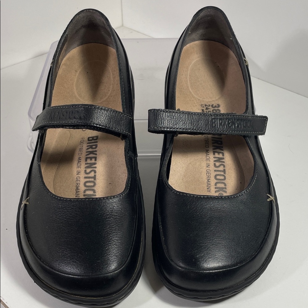 Birkenstock Black Leather Flats - Picture 5 of 16